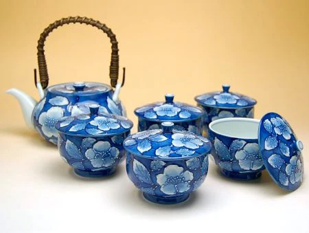 Japanese Tea Set with Top-Handle Teapot